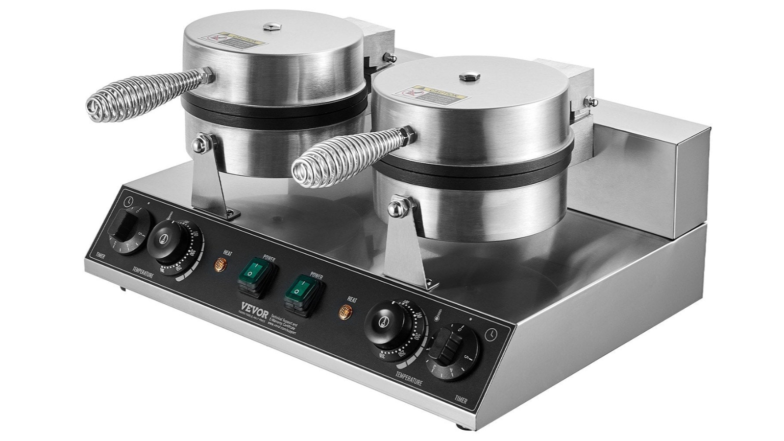 YS Dual-Head Round Commercial Waffle Maker
