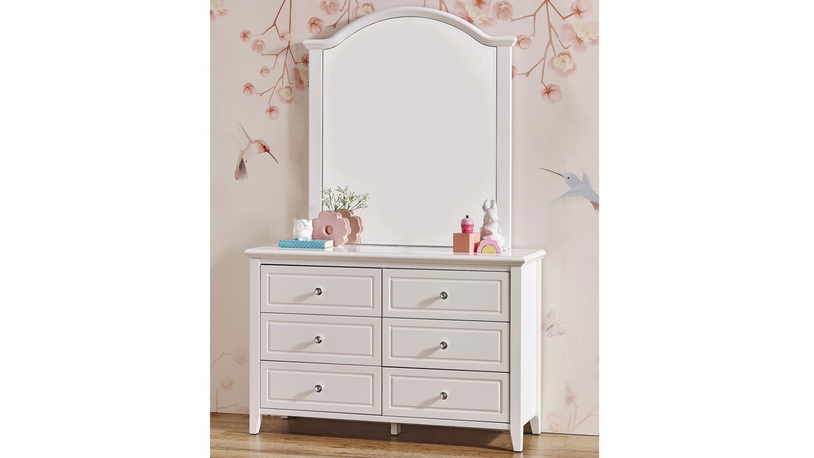 Viola 6-Drawer Dresser with Mirror