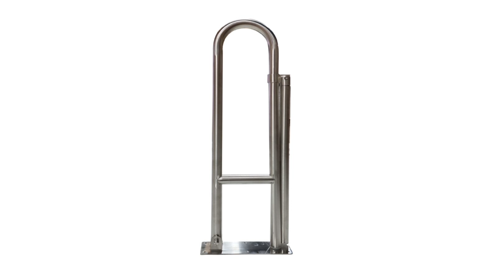 Gilani Engineering Drop Down Fold Away Stainless Steel Toilet Grab Rail with Leg up to 250kg Weight Capacity