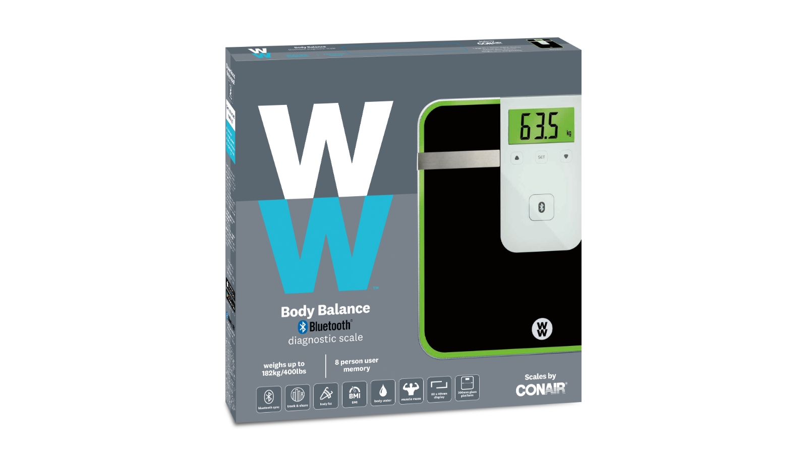 WW Body Balance Bluetooth Diagnostic Scale Silver WW910A