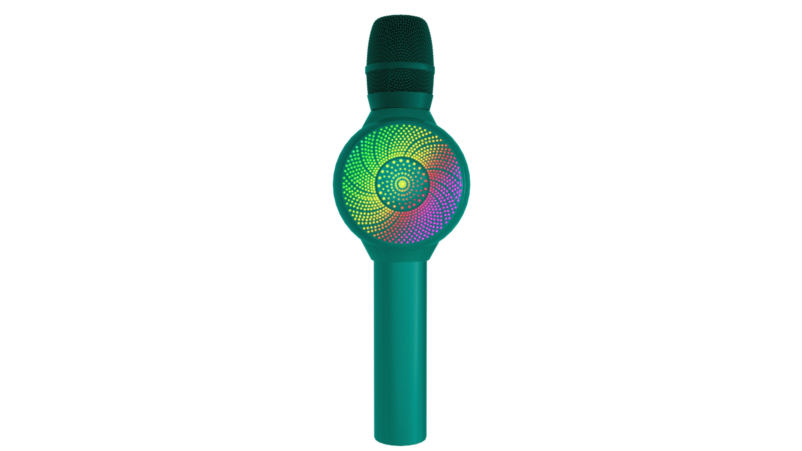 Laser Karaoke Microphone with LED Lights - Jelly Mint