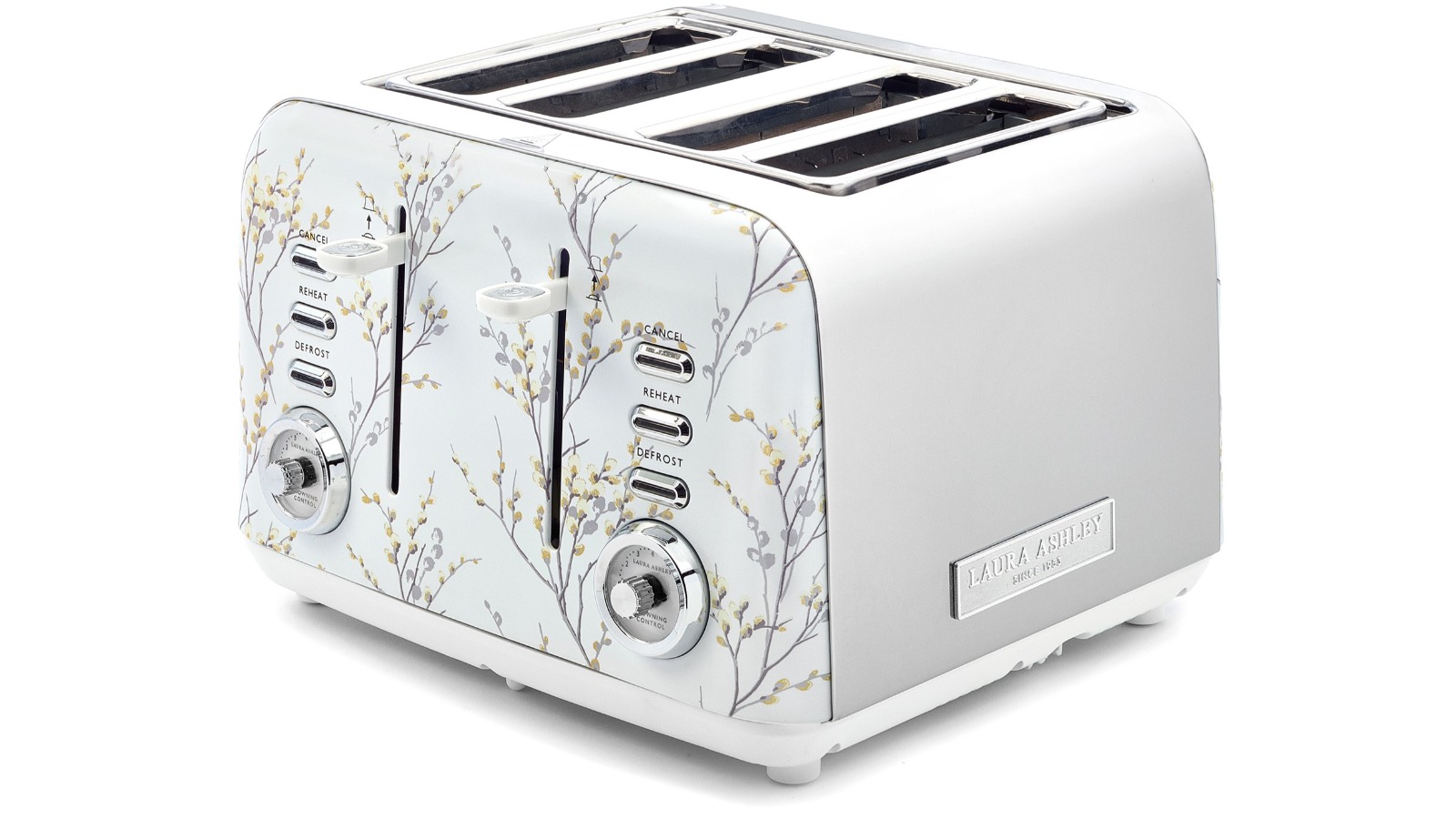 Laura Ashley 4 Slice Toaster - Willow White