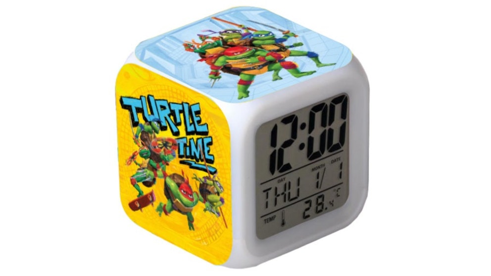 Teenage Mutant Ninja Turtles LED Light Alarm Clock | Harvey Norman