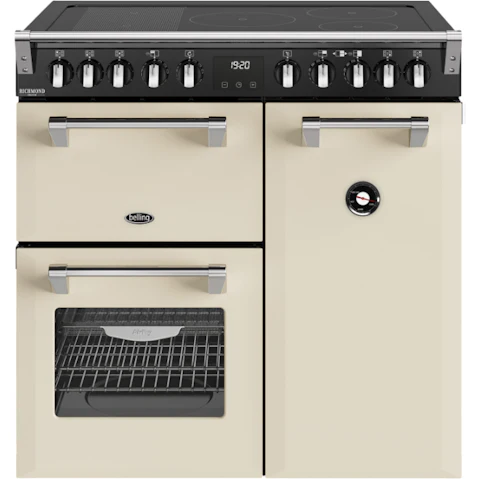 Belling 90cm Richmond Deluxe 5 Zone Induction Range Cooker - Cream
