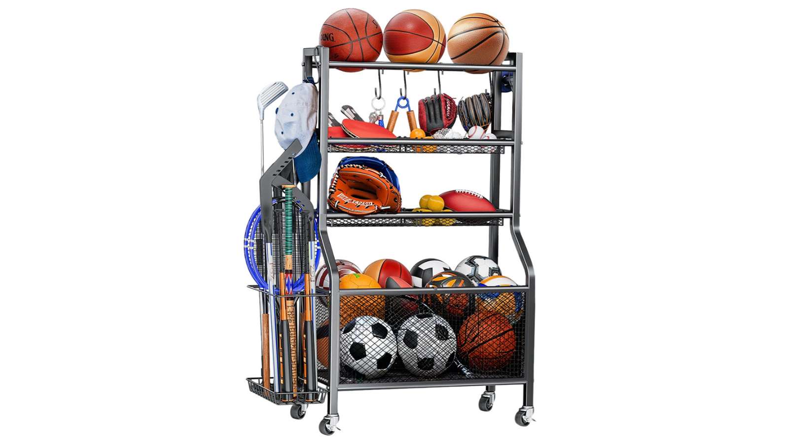 YS Heavy Duty Sports Equipment Organizer
