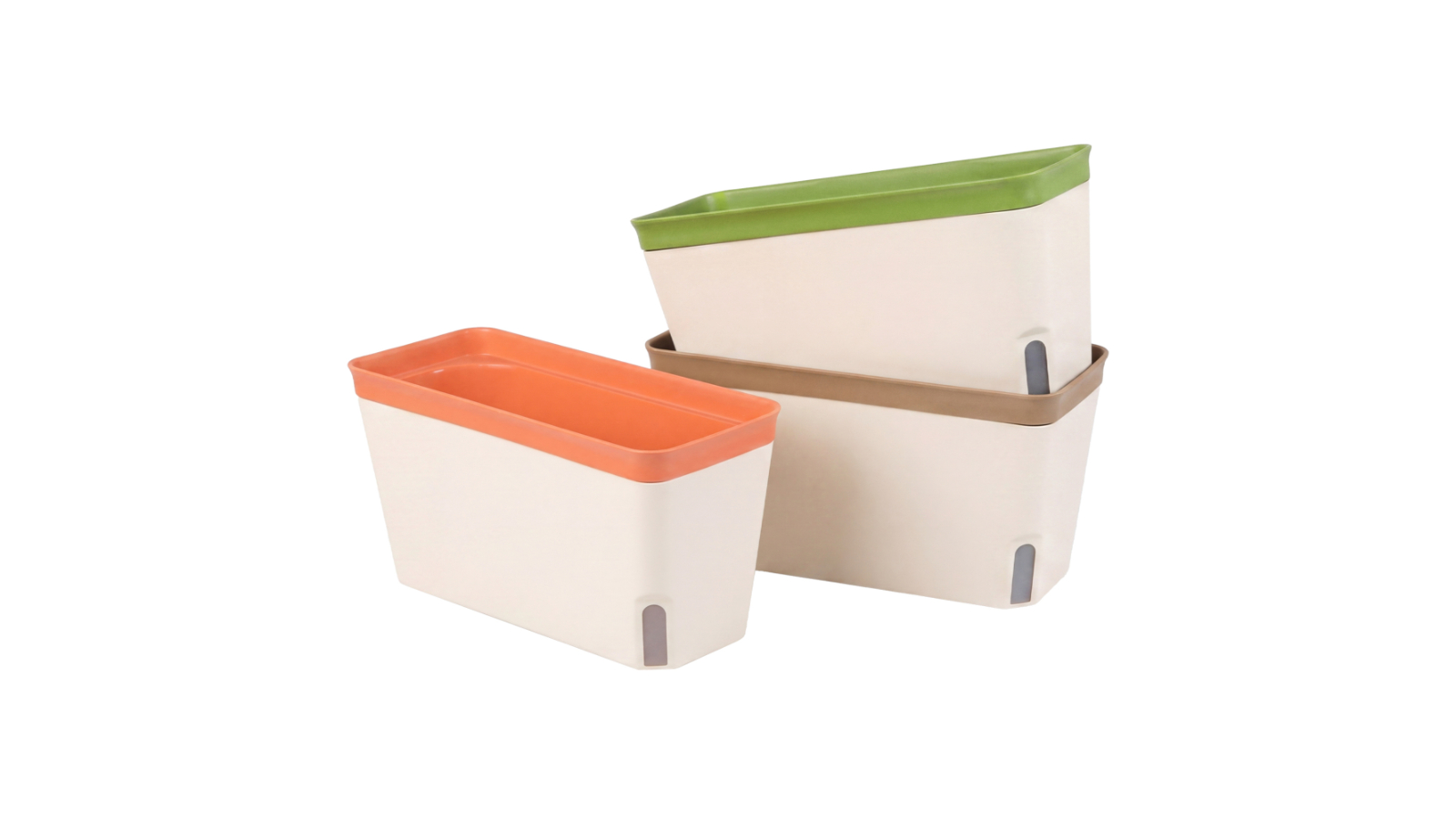 Toque 3 Piece Indoor Self-Watering Plant Pot Garden Box
