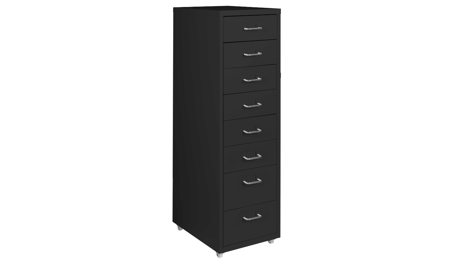 Levede 8-Drawer Steel Rack Office Storage Cabinet - Black