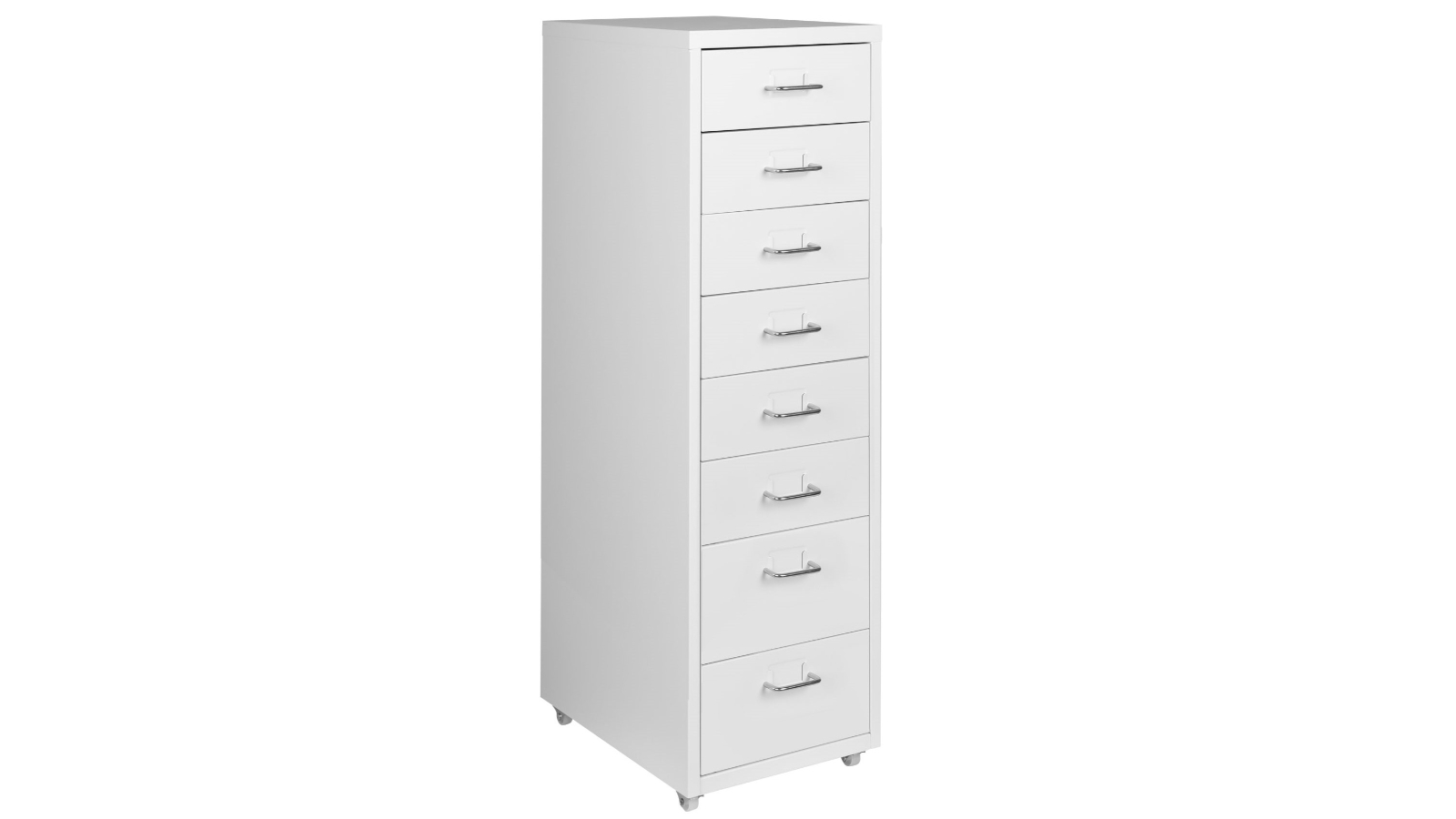 Levede 8-Drawer Steel Rack Office Storage Cabinet - White