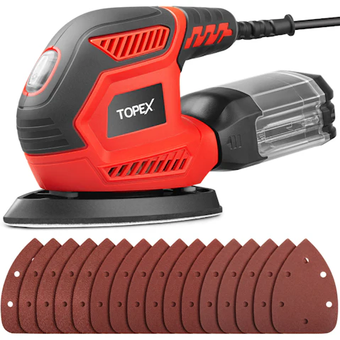 Topex 200W Electric Detail Sander with Sandpaper