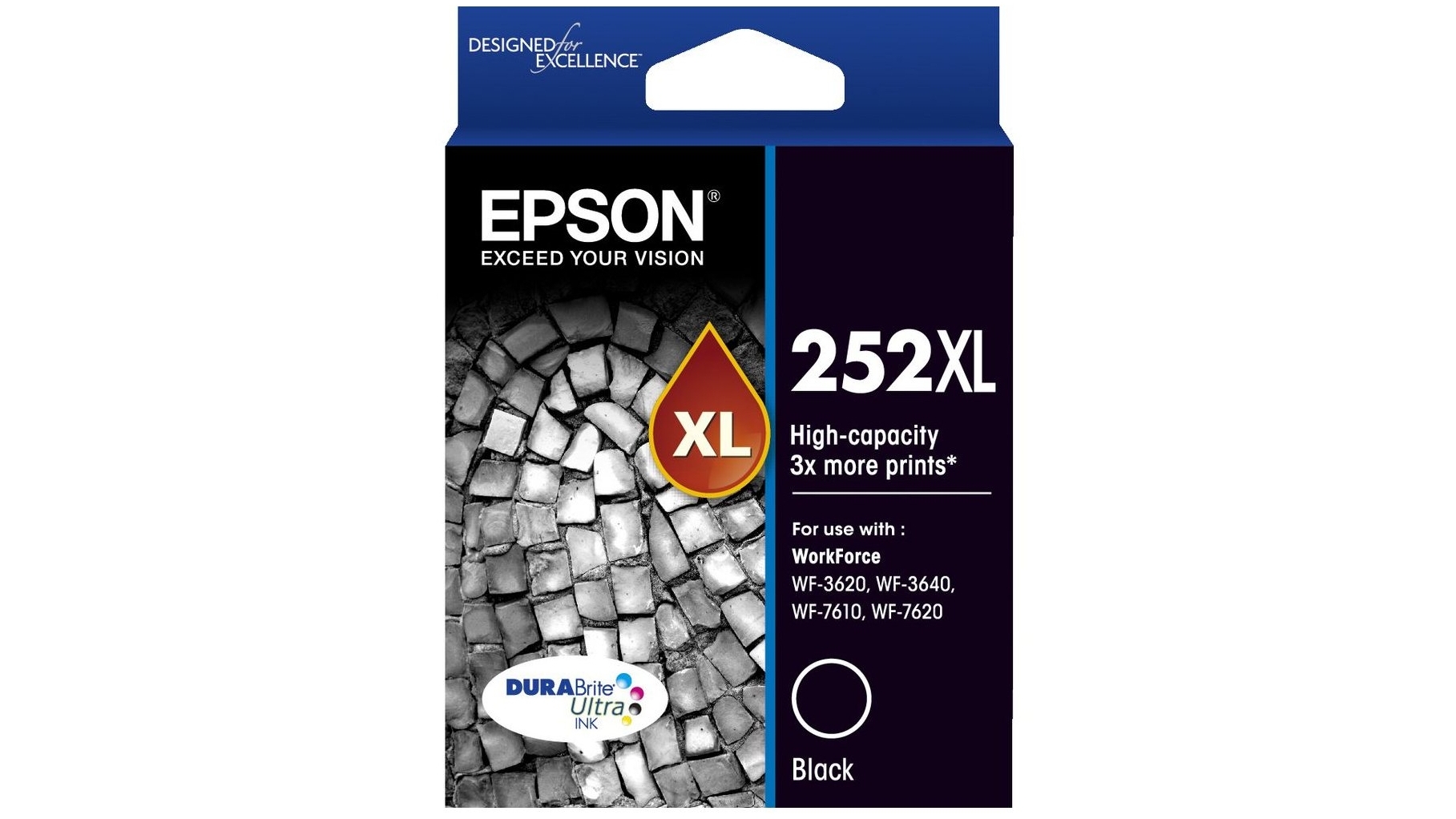 Epson 252XL High Capacity DURABrite Ultra Ink Cartridge - Black