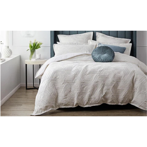 Bree Silver Quilt Cover Set