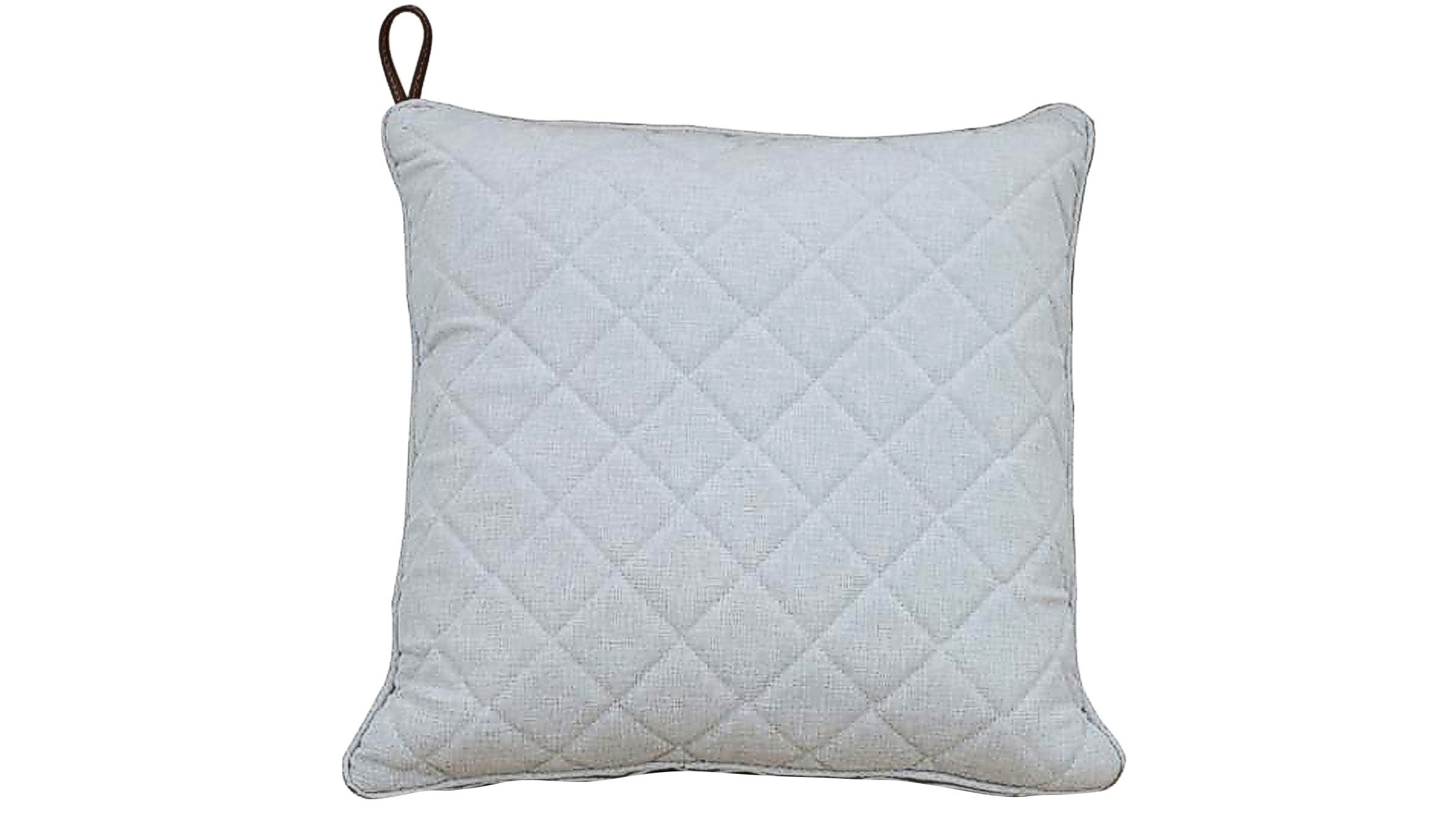 Quilted Outdoor Scatter Grey Cushion