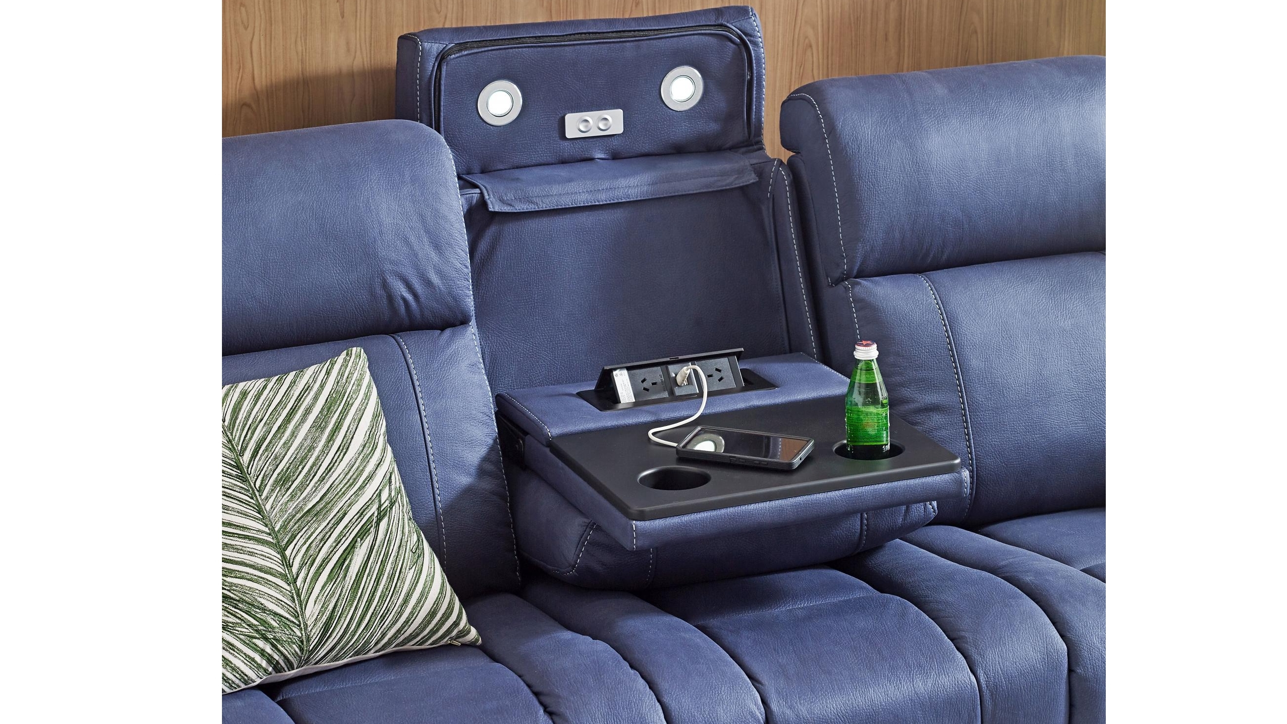 Kino Fabric Powered Recliner Sofa Harvey Norman