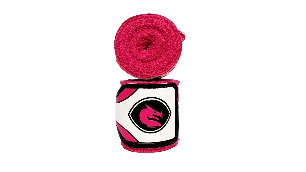 Morgan Sports 108inch Elastic Short Boxing Hand Wrap (Pair) - Pink