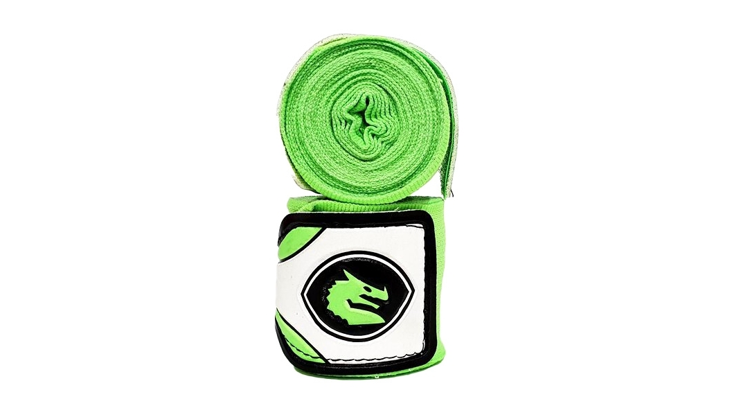 Morgan Sports 108inch Elastic Short Boxing Hand Wrap (Pair) - Lime Green