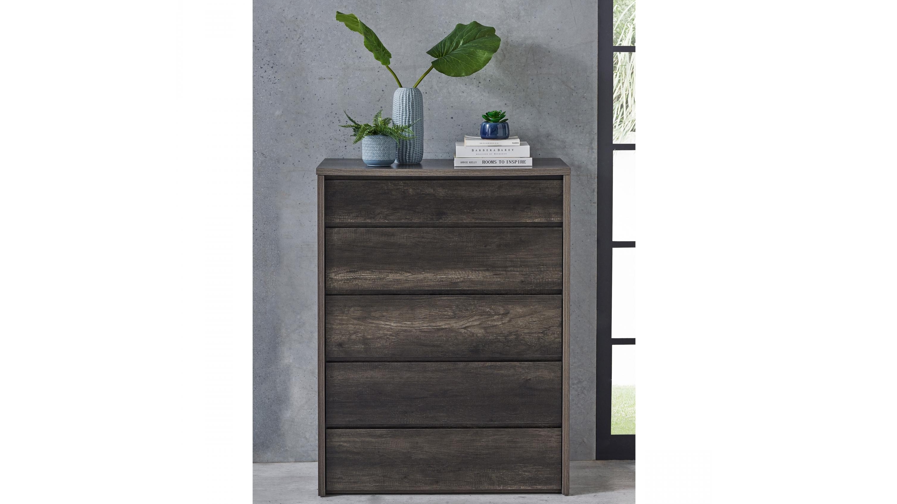 Nebula 4-Drawer Tallboy with Mirror Box