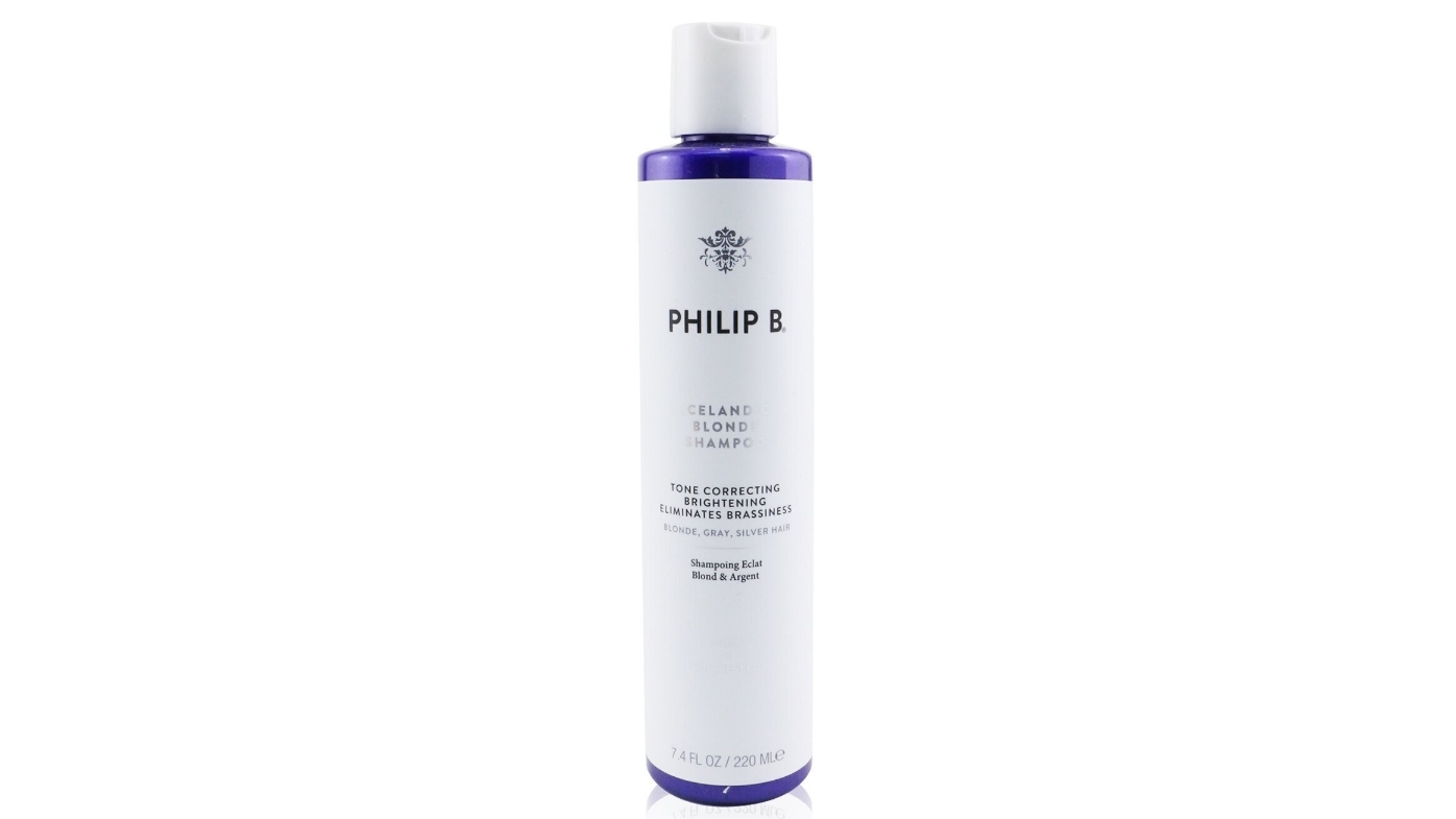Philip B Icelandic Blonde Shampoo (Tone Correcting Brightening Eliminates Brassiness - Blonde, Gray, Silver Hair)  - 220ml/7.4oz
