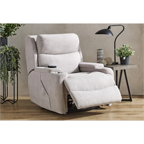 Cameron Fabric Dual Motor Lift Chair with Massage - Granite