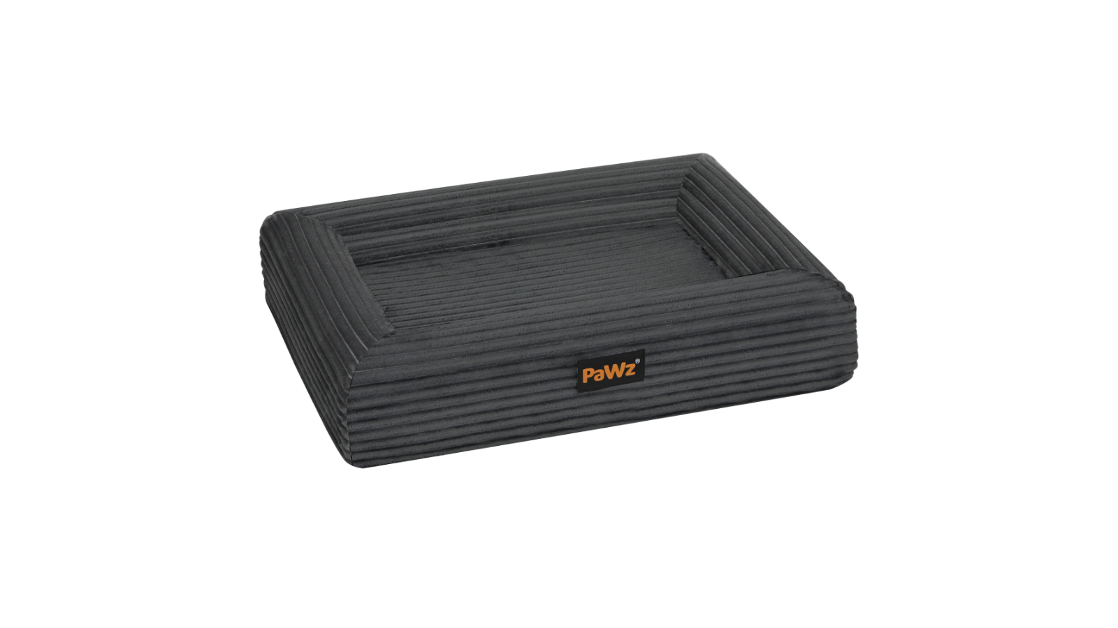 PaWz Grey Orthopedic Dog Bed with Corduroy Removable Cover - Medium