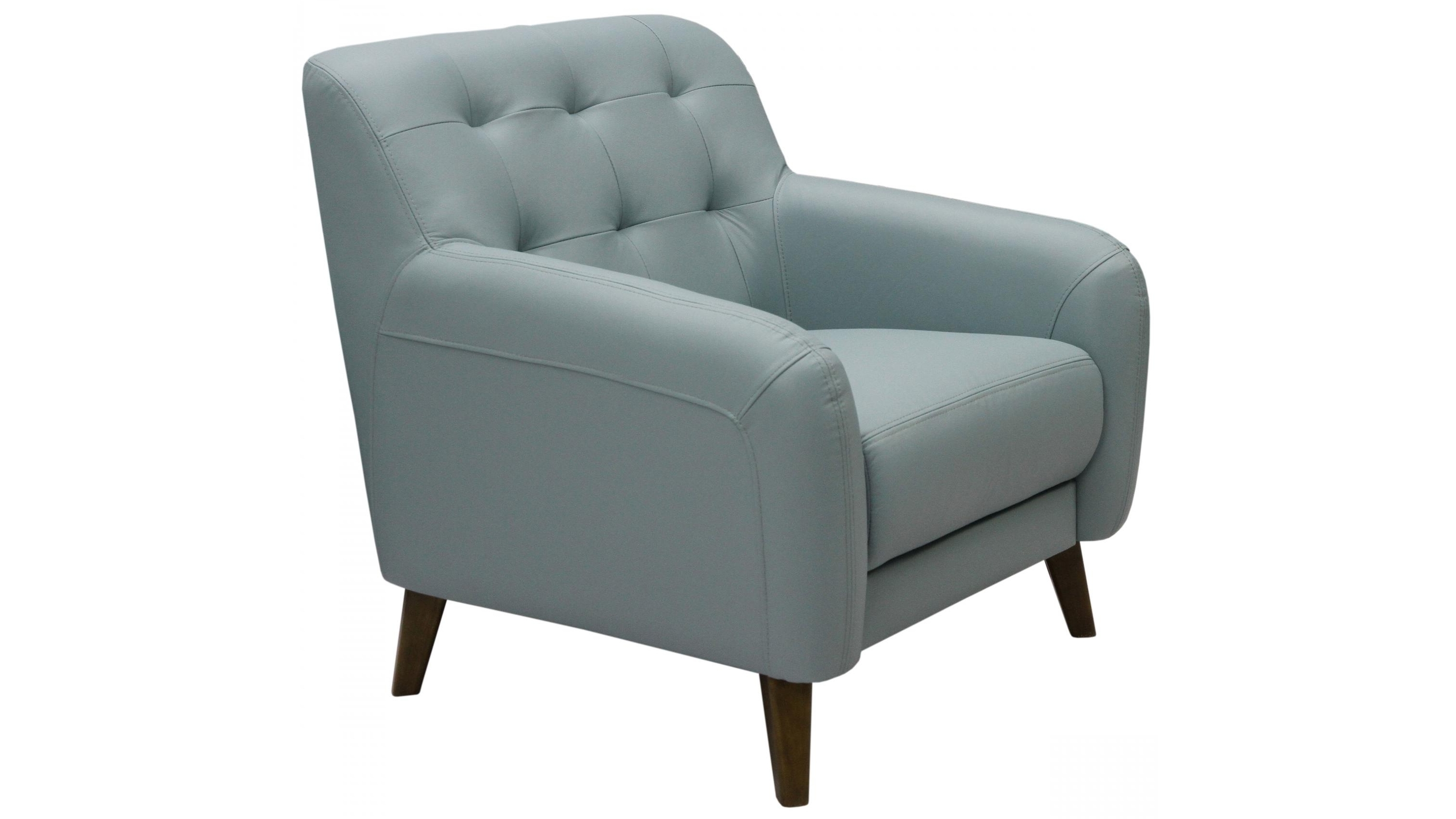 Fairfax Leather Armchair Blue Harvey Norman