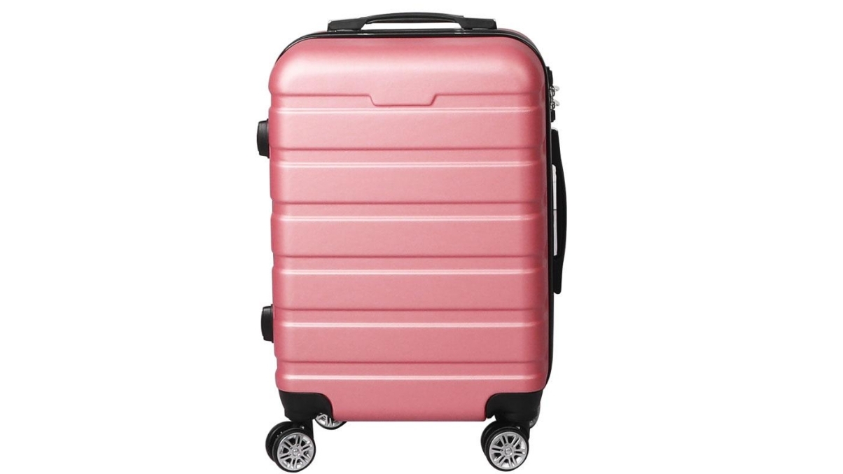 Slimbridge 24inch Lock Hard Shell Luggage Suitcase Rose Gold Harvey