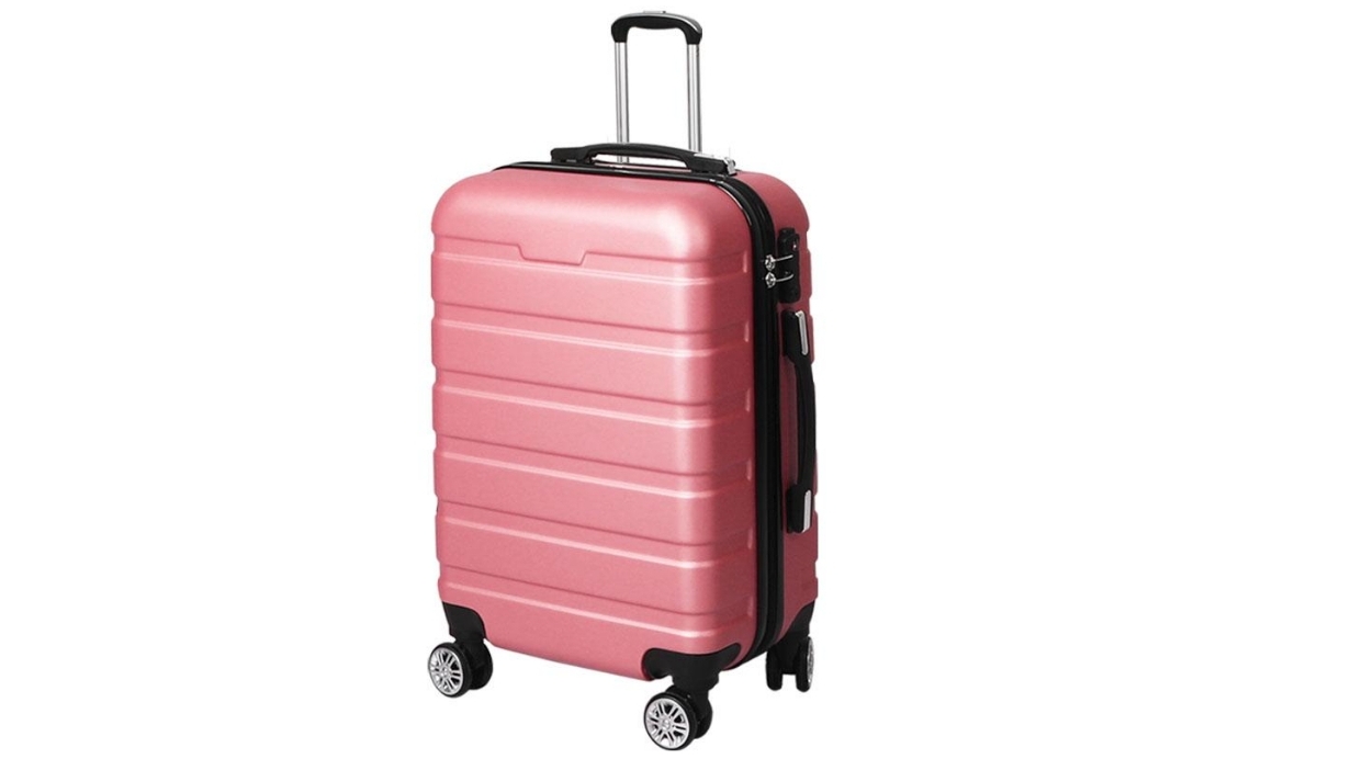 Slimbridge 28inch Lock Hard Shell Luggage Suitcase - Rose Gold