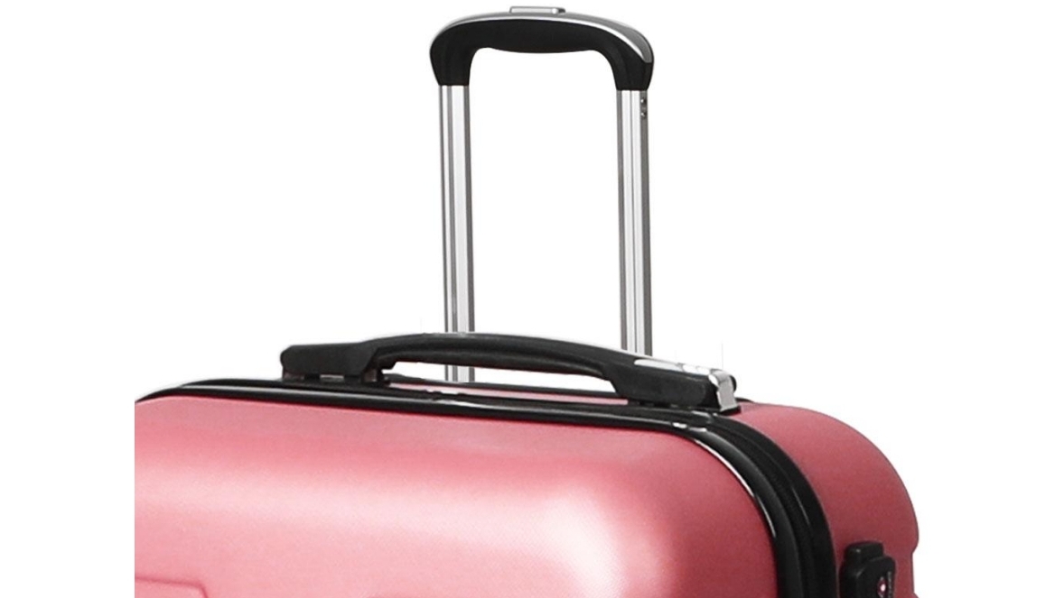 Slimbridge 24inch Lock Hard Shell Luggage Suitcase Rose Gold Harvey