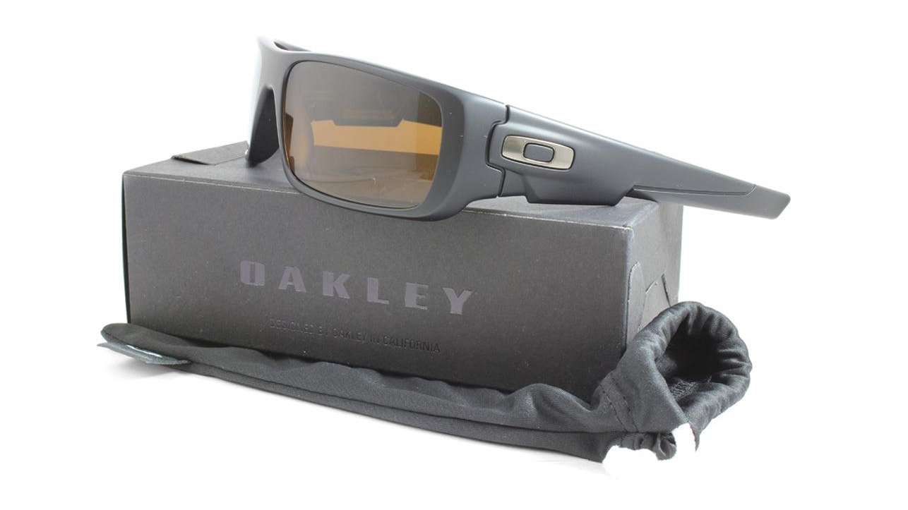 Oakley Crankshaft OO9239-03 Mens Sport Sunglasses Matte Black/Dark Bronze - Technical View