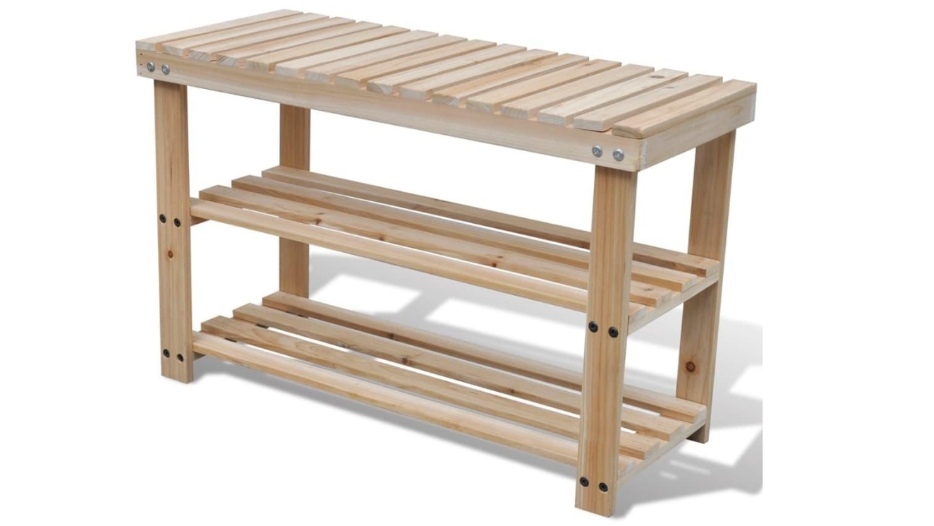 vidaXL 2-in-1 Shoe Rack with Bench Top