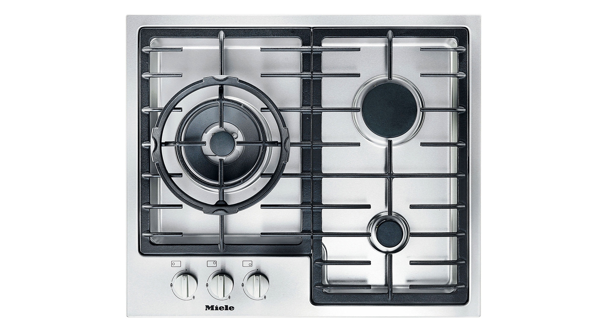 Miele Cleansteel 600mm 3 Burner Low Profile Gas Cooktop