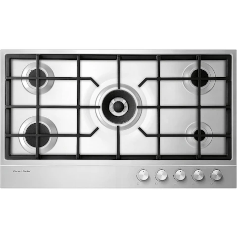 Fisher & Paykel 90cm Series 7 5 Burner Gas Cooktop Natural Gas - Stainless Steel