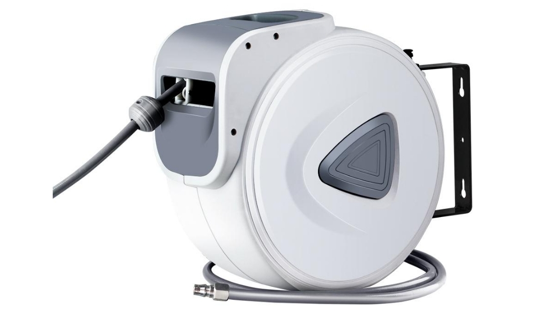 Giantz Retractable Rewind Swivel Air Hose Reel - 10 Metre