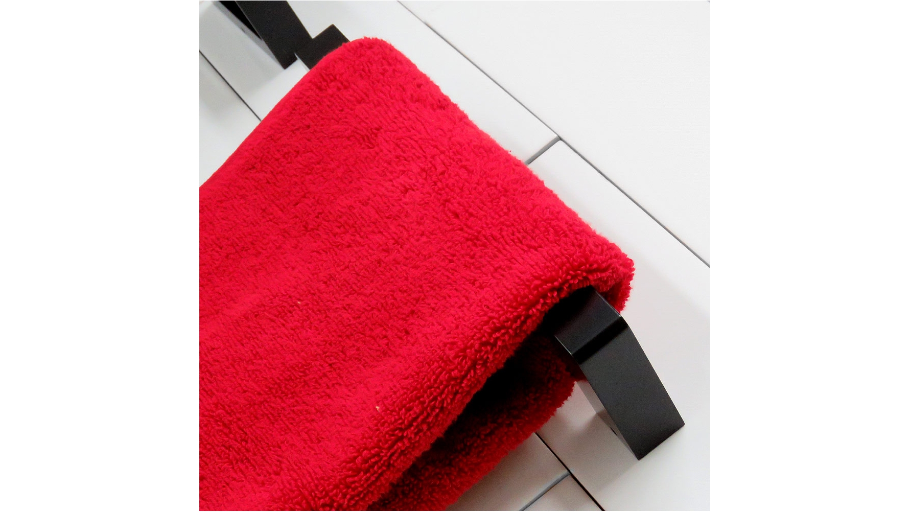 Arcisan Zara Matte Black Guest Towel Holder Harvey Norman