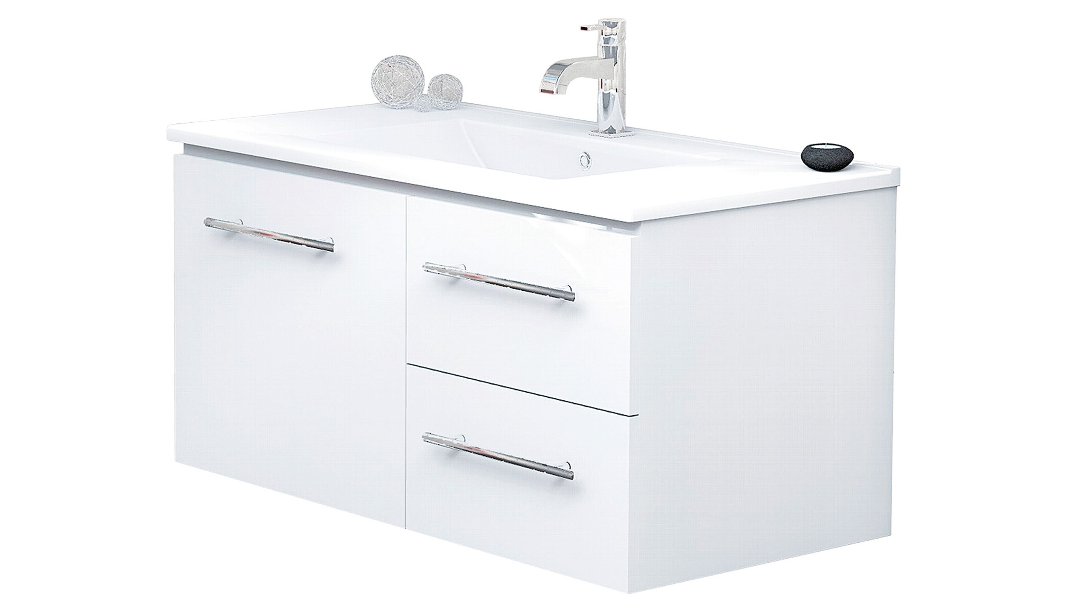 Timberline Austin 900mm WallHung Vanity with Centre Bowl Alpha Ceramic