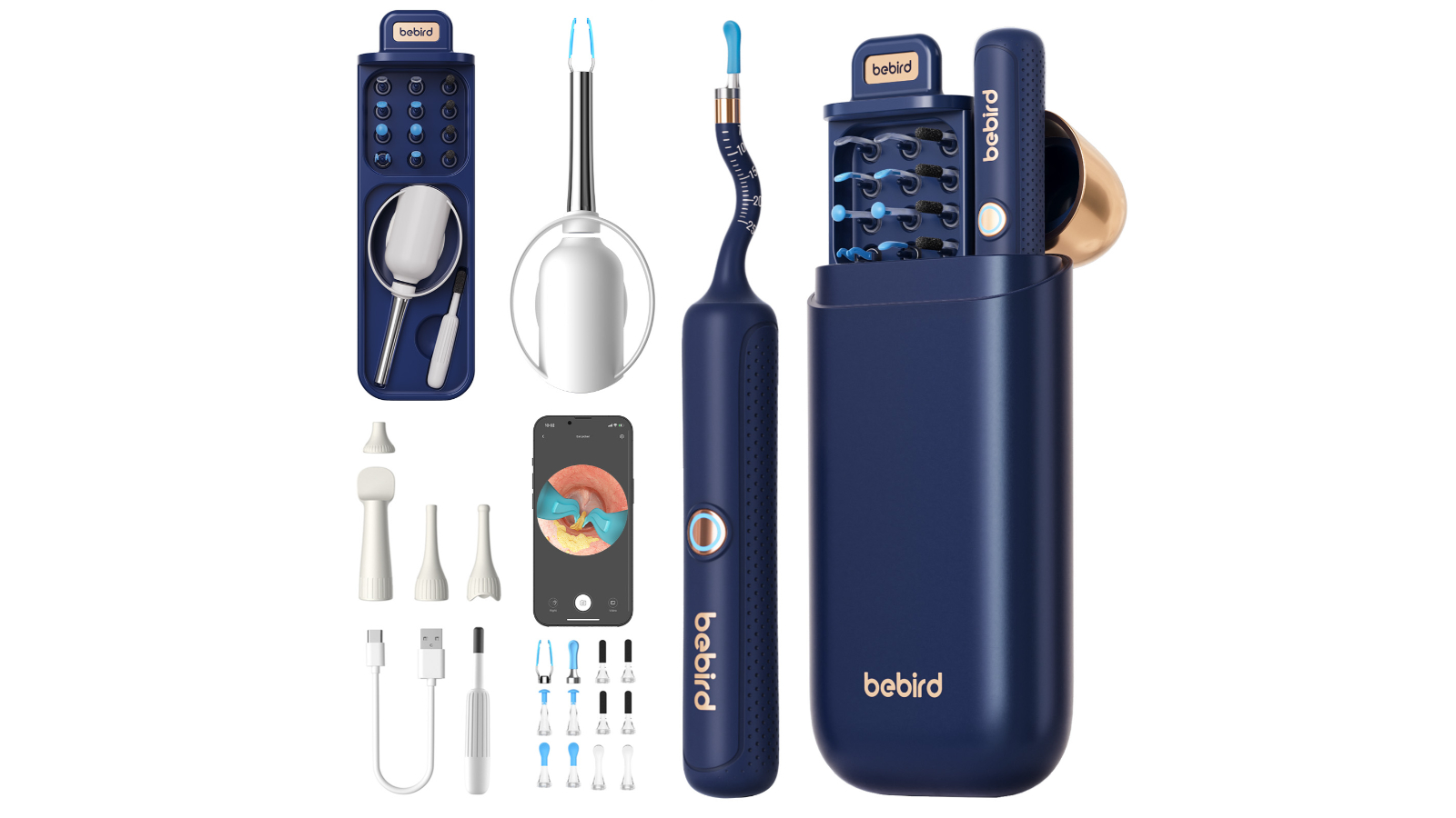 Bebird EarSight Plus Visual Ear Wax Remover - Blue