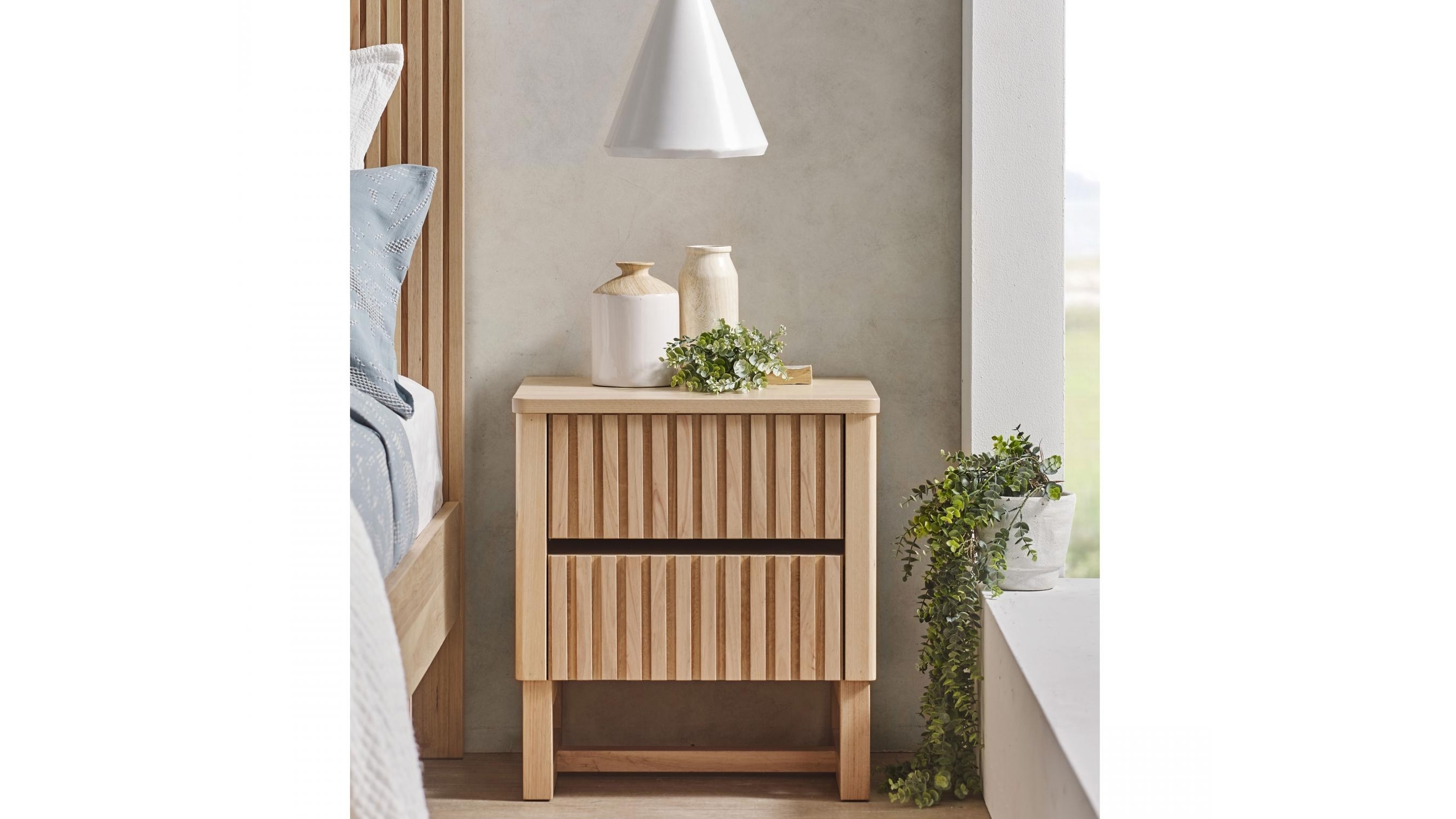 Oxford 2-Drawer Bedside Table