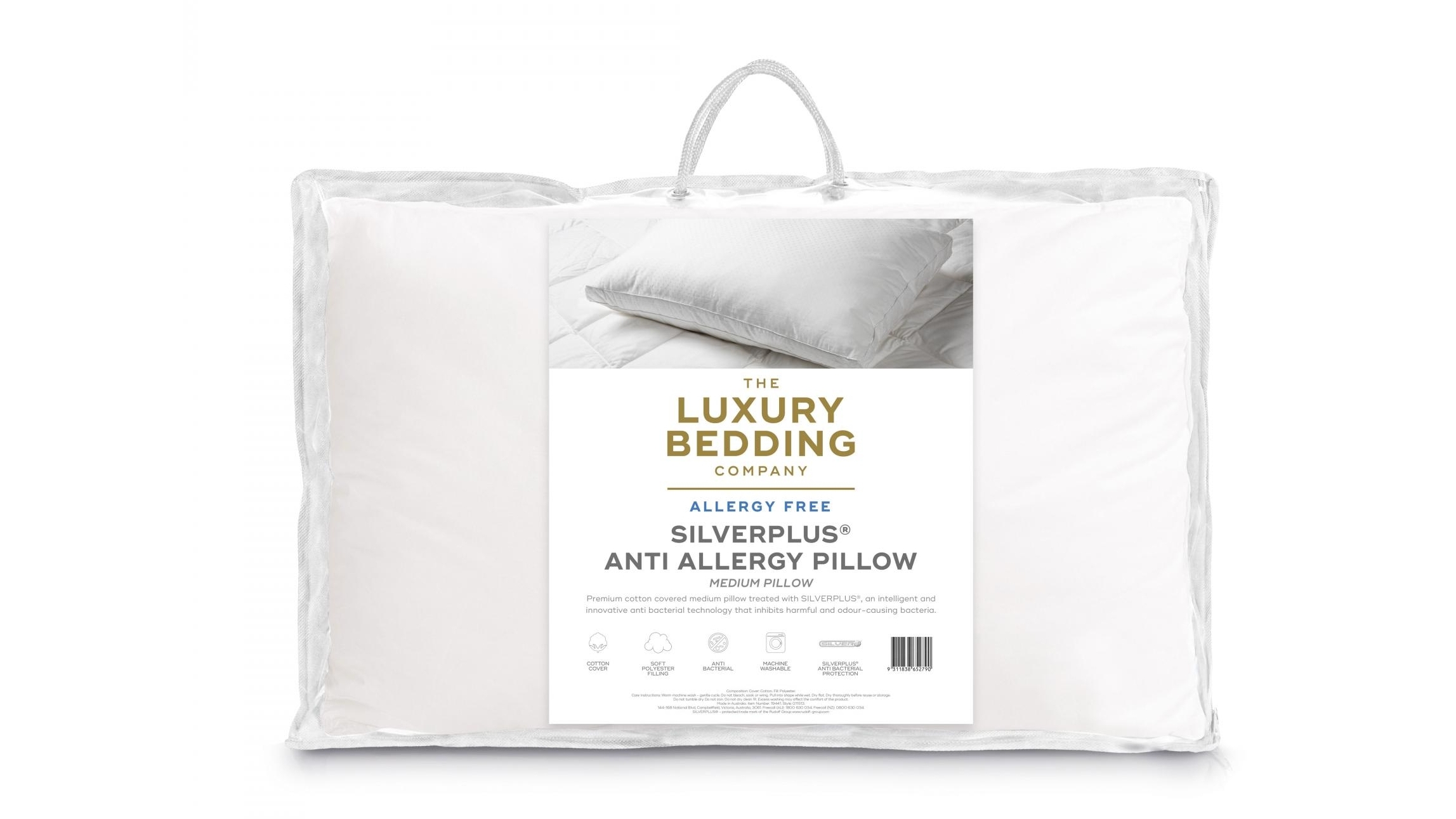 The Luxury Bedding Company Silverplus Medium Pillow