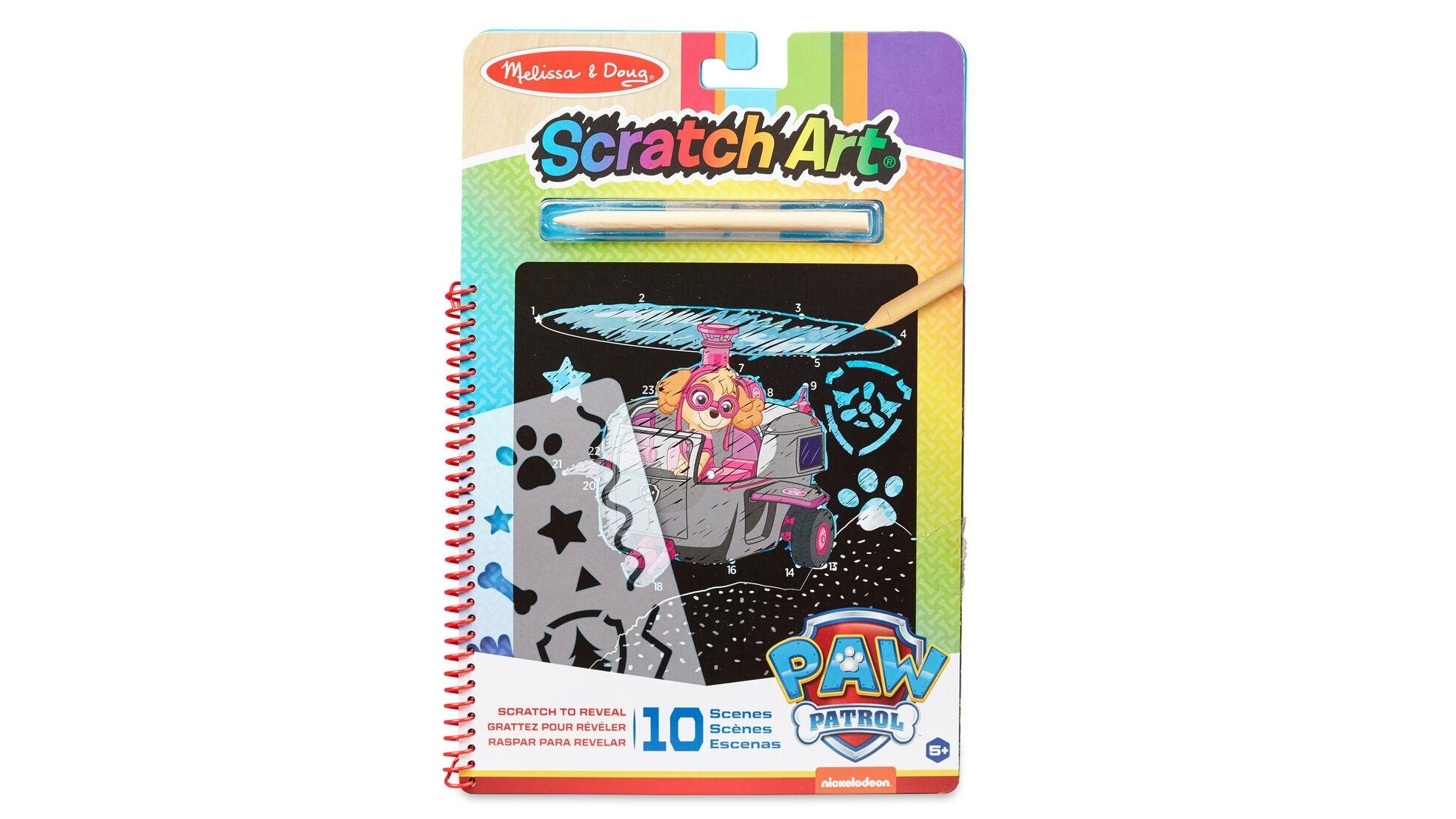 Melissa and Doug Paw Patrol Scratch Art Pad Skye