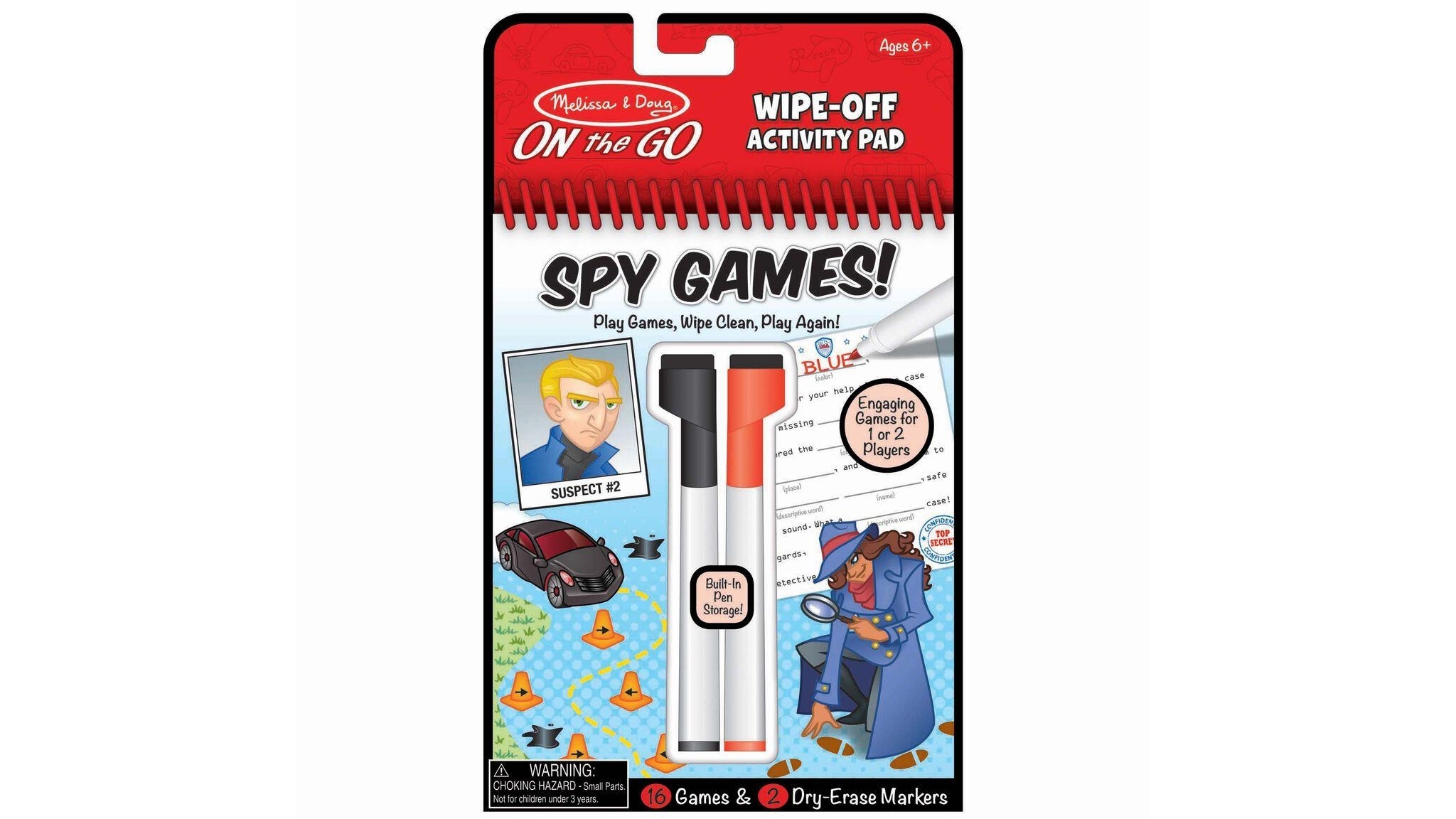 Melissa and Doug Spy Game WipeOff Activity Pad Harvey Norman
