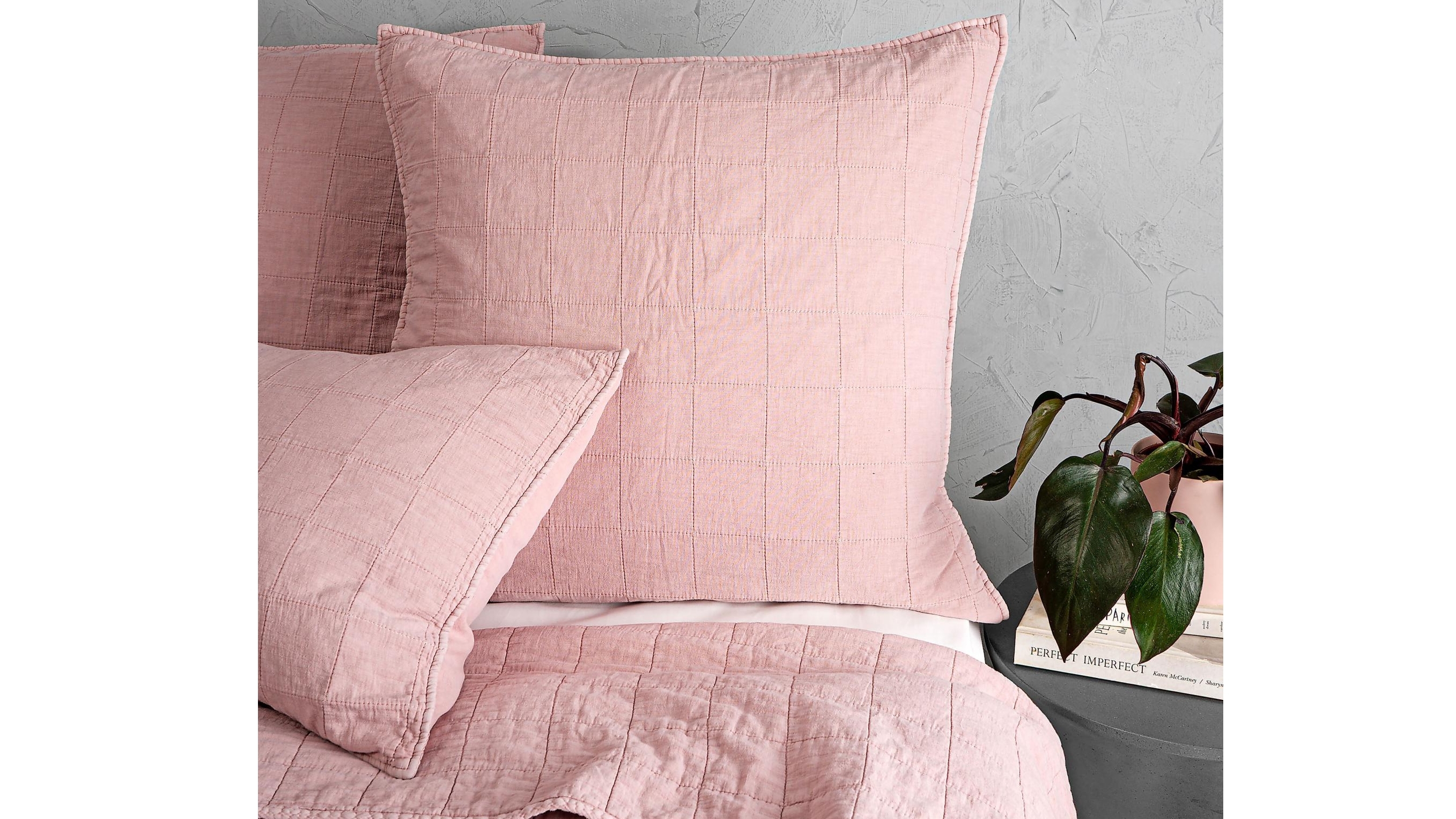 Vintage Wash Grid Dusk European Pillowcase
