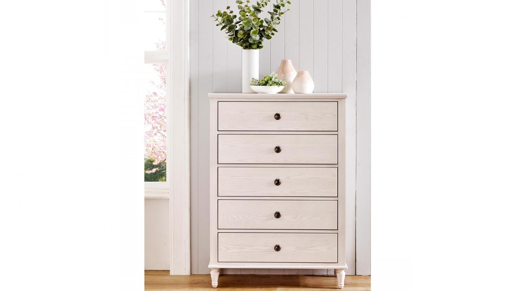 Freya 5-Drawer Tallboy