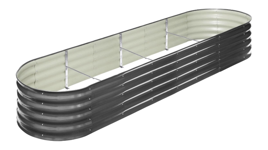 Livsip Galvanised Raised Garden Bed - 320 x 80 x 42 cm
