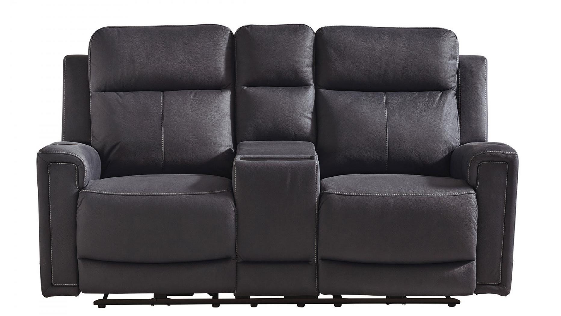 Wolgan 2Seater Fabric Powered Recliner Sofa Jet Harvey Norman
