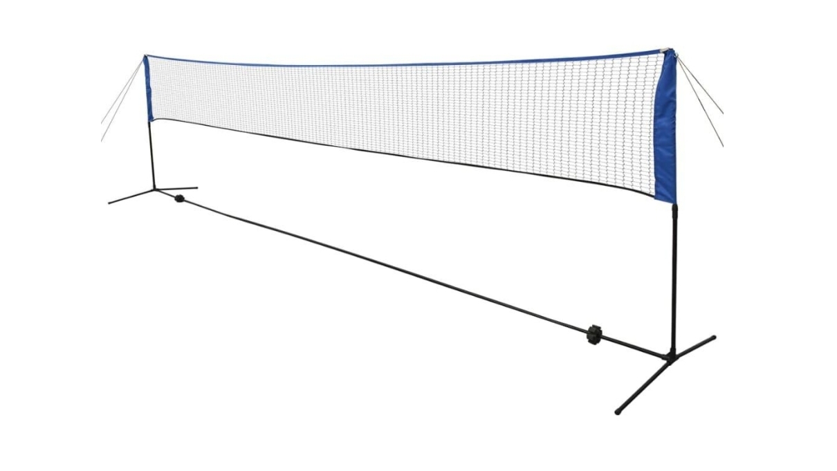 vidaXL Badminton Net with Shuttlecocks - 600 x 155cm