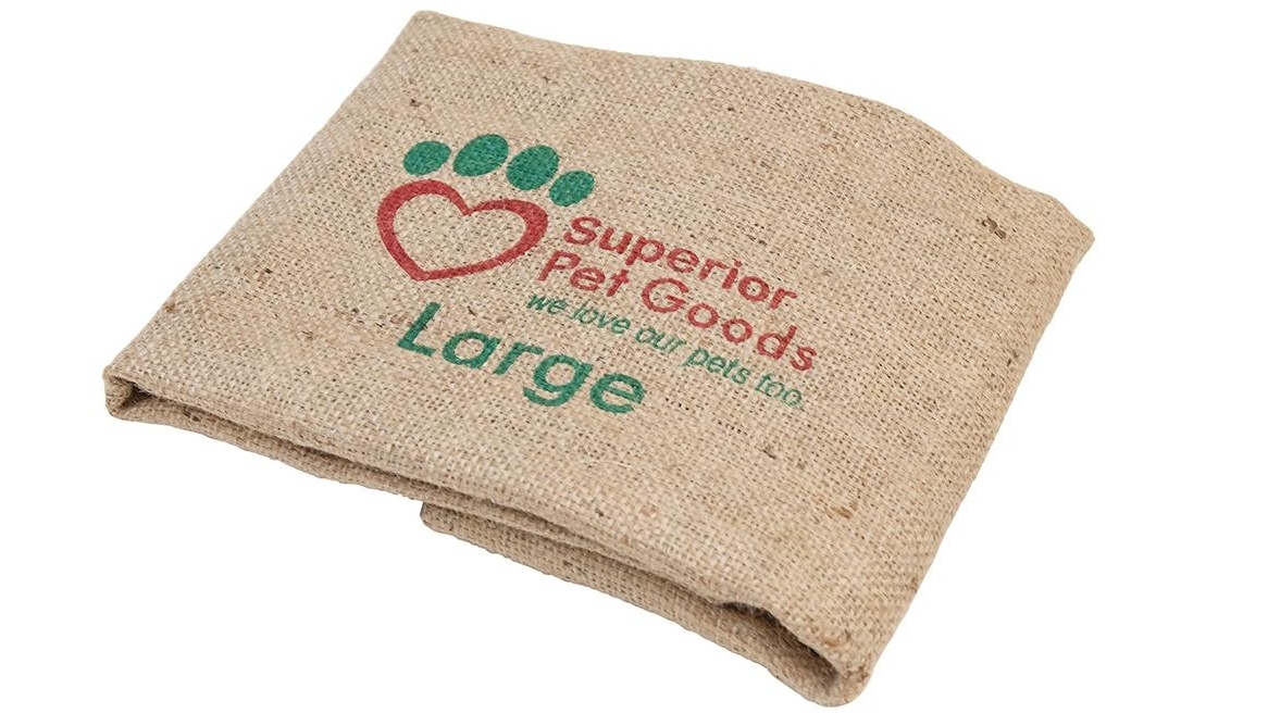 Superior Pet Goods Large Fitted Hessian Dog Bed Frame Cover