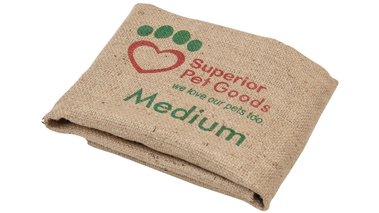 Superior Pet Goods Medium Fitted Hessian Dog Bed Frame Cover