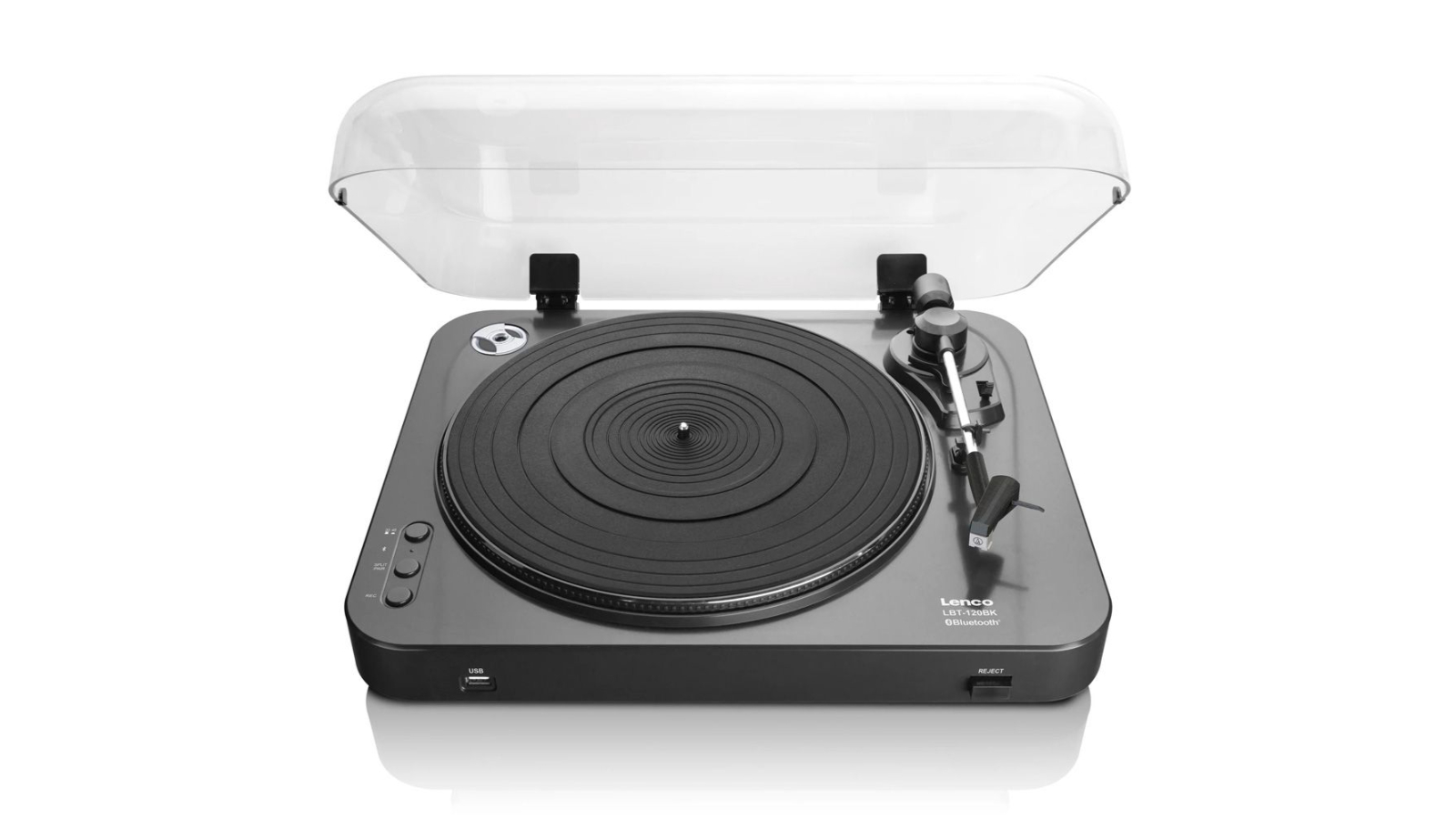 Lenco Turntable SemiAutomatic with Bluetooth Black Harvey Norman