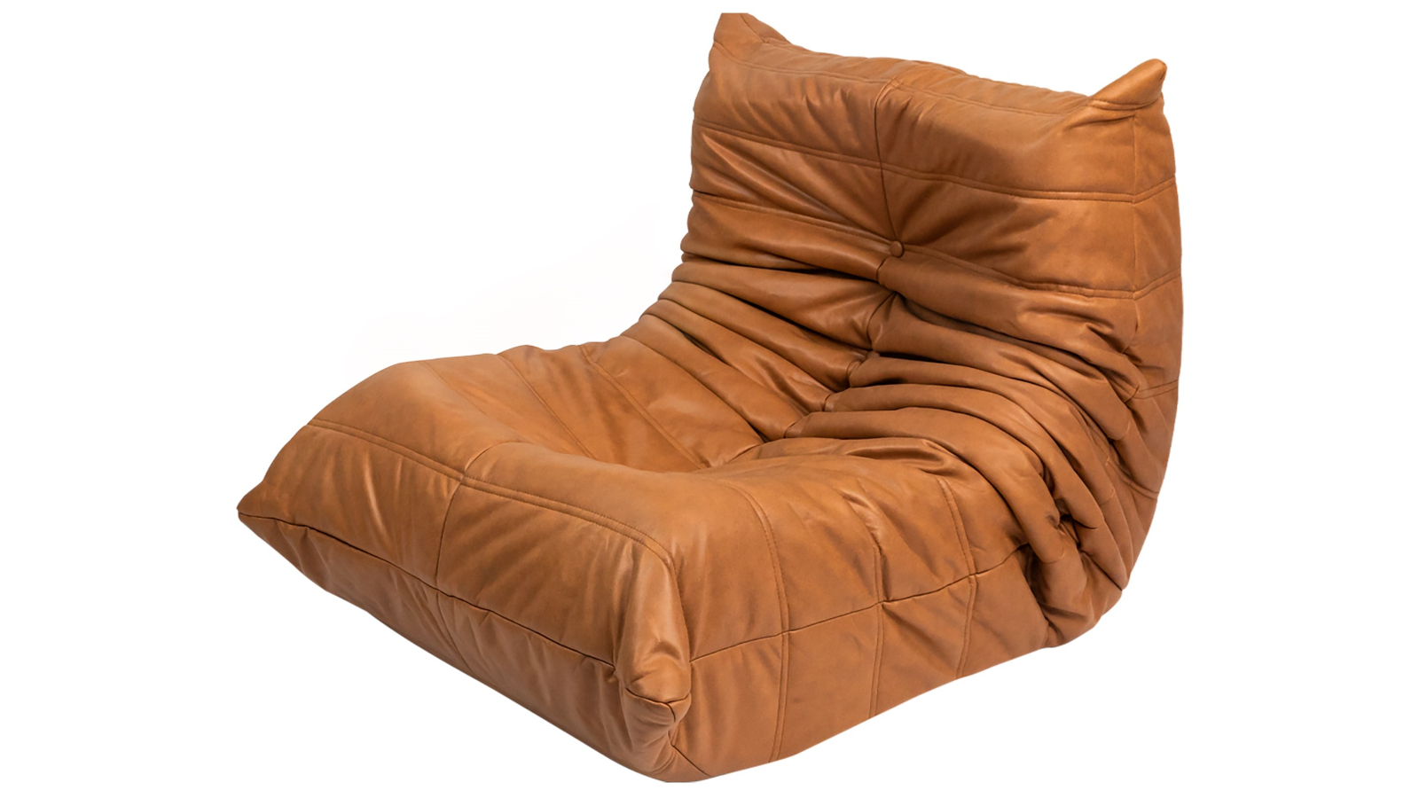 Levede Recliner Lazy Couch Leathaire Floor Sofa Chair - Brown