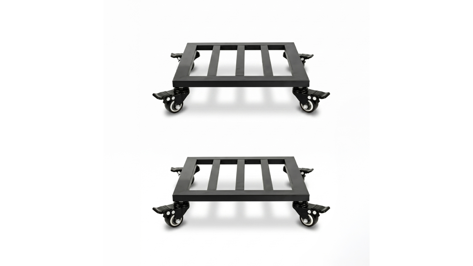 Toque 360 Degree 2 Piece Lockable Wheels Plant Pot Trolley Stand