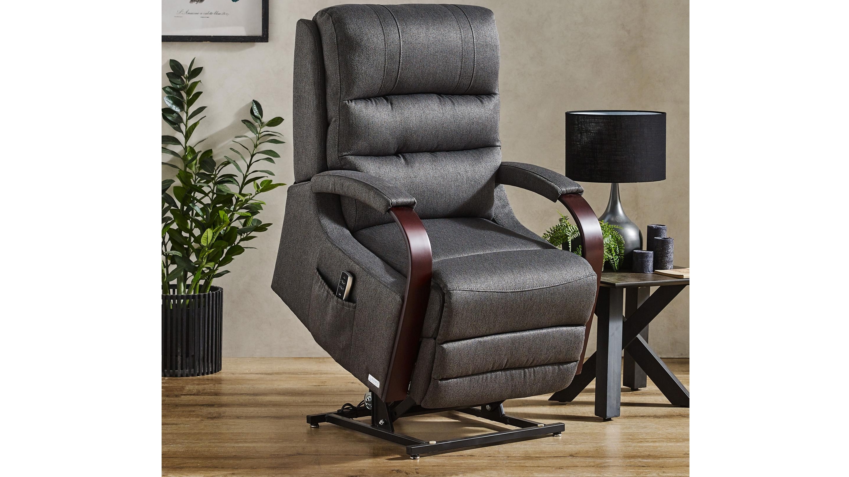Kentucky Fabric Dual Motor Lift Chair Granite Harvey Norman